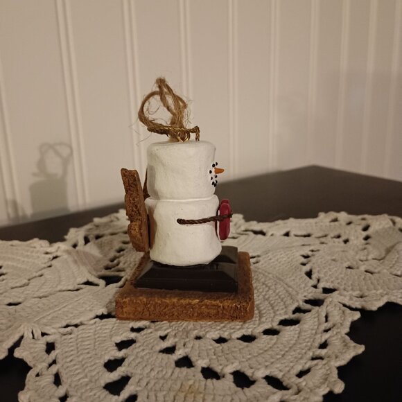 The Original S'mores Midwest Of Cannon Falls Angel Holding Heart Ornament 3" VTG - Picture 3 of 8